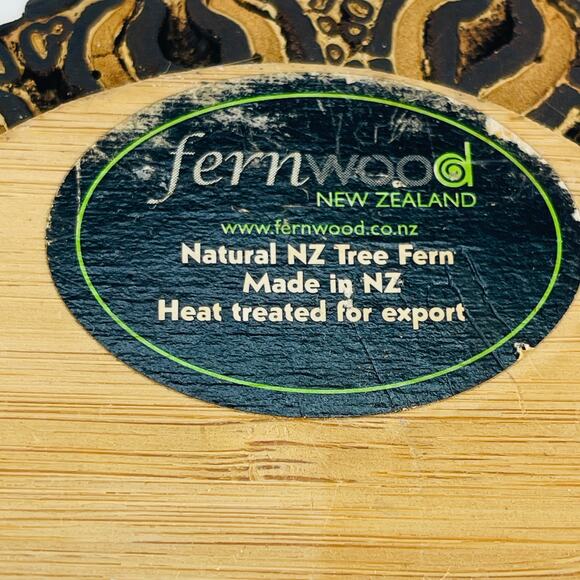 Fernwood Natural NZ Tree Fern Wood Vase 8” - Picture 3 of 4
